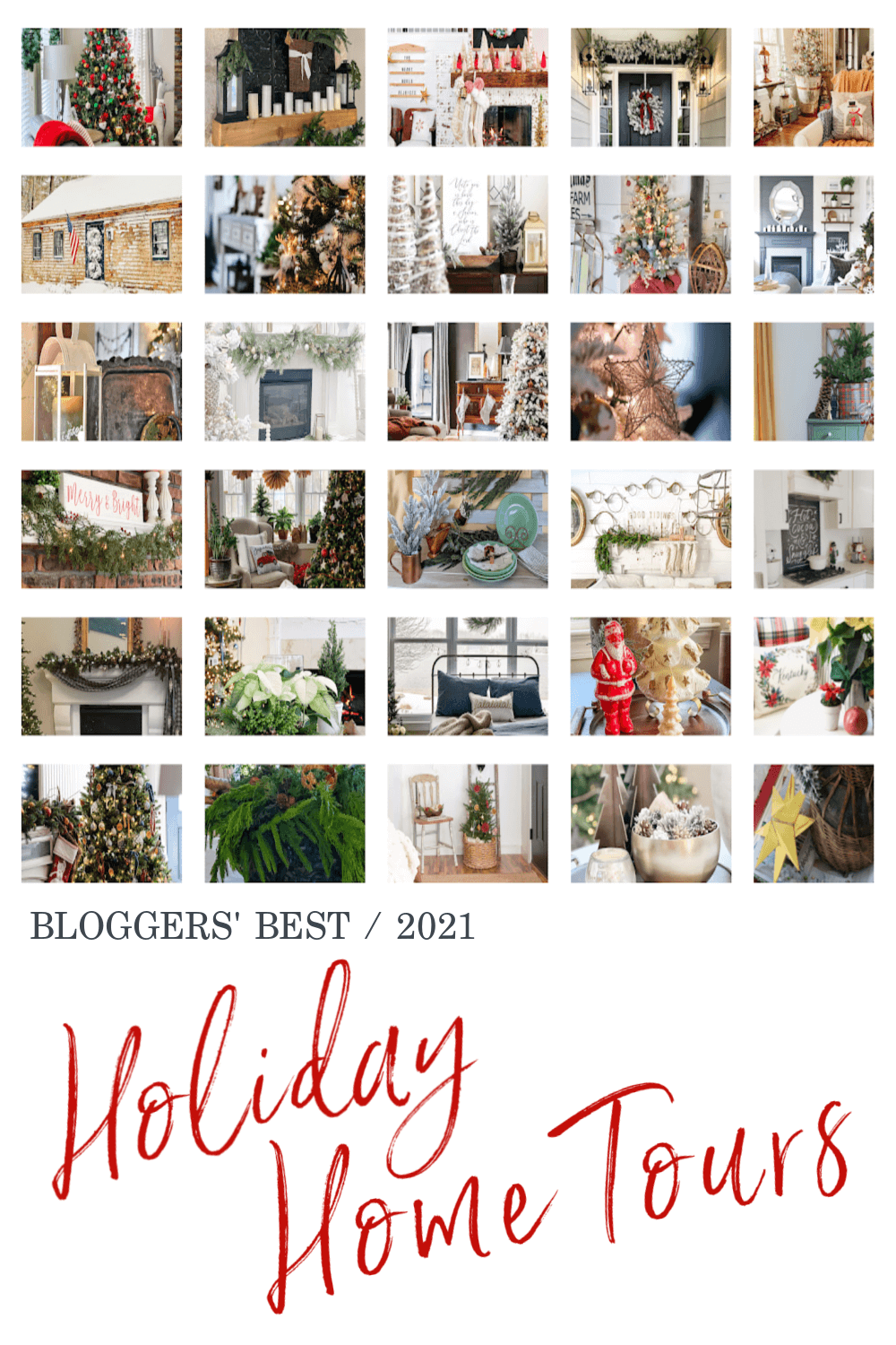 Graphic for holiday home tour