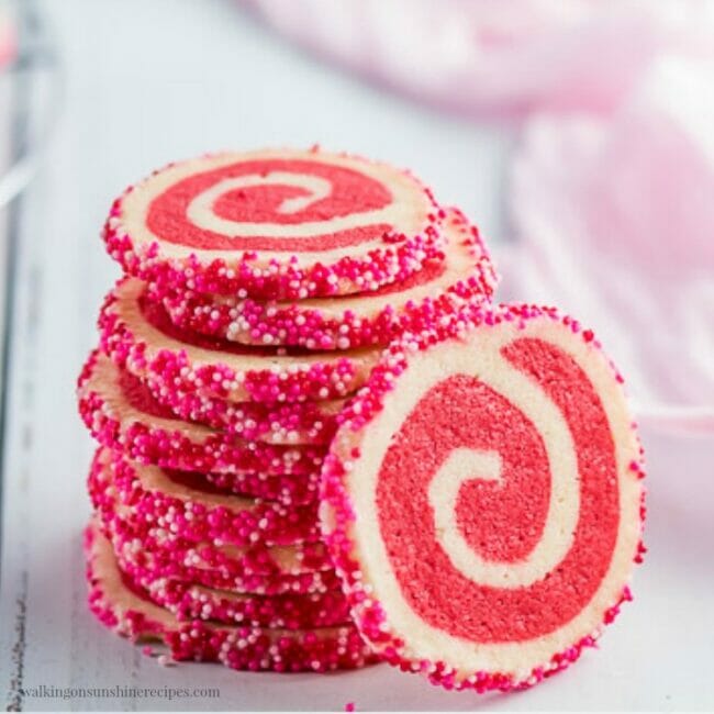 pink swirl cookies