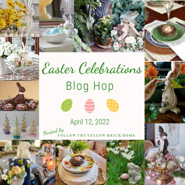 collage for Easter celebration hop