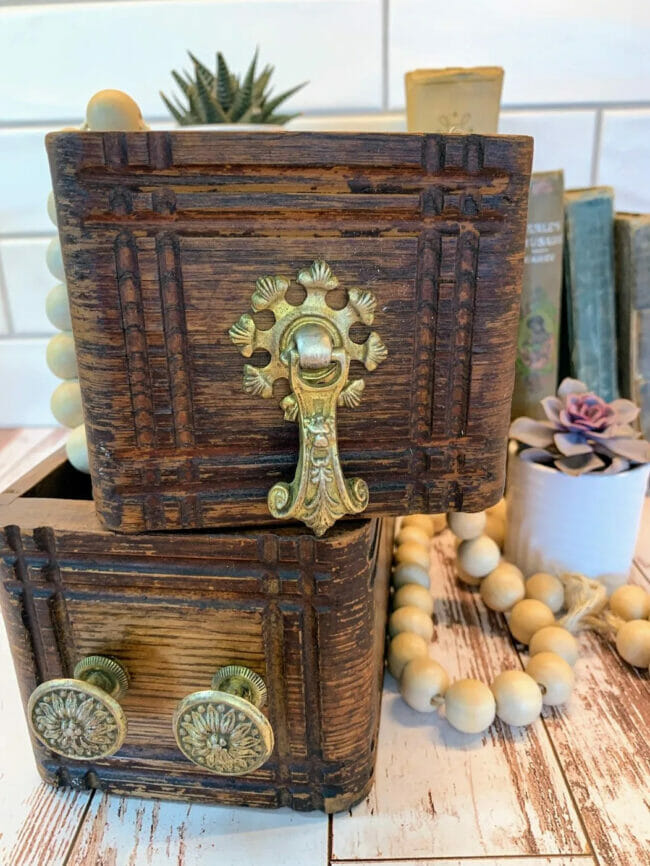 old sewing machine drawers