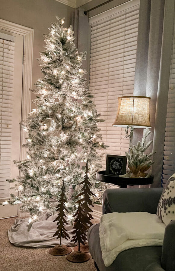 Frosted Alpine Balsam Fir Christmas Tree