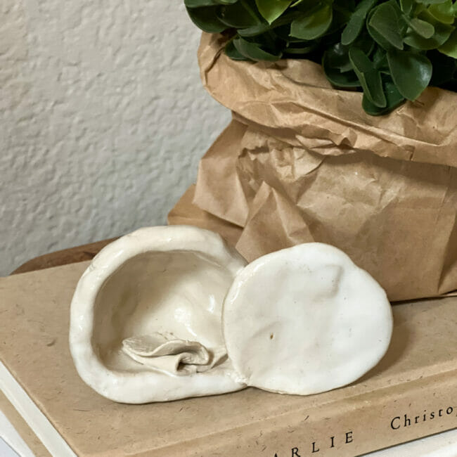 white clay tomb