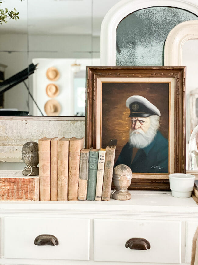 books with old fisherman print