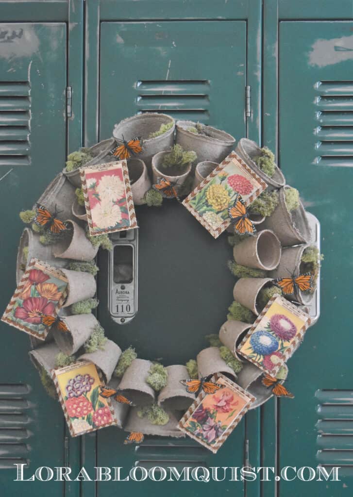 seed packet wreath