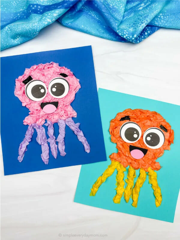 paper octopus craft