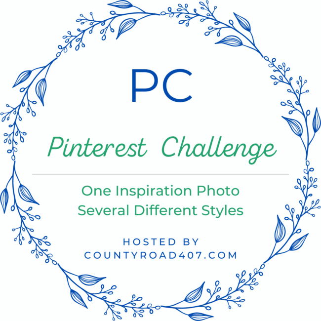 blue and green PC graphic with wreath around green words