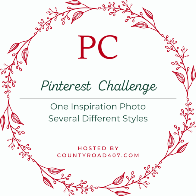 red and green PC graphic with red wreath edge